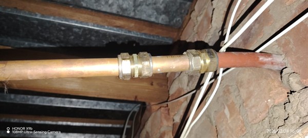 Ceiling leak with risk of mould from burst pipe in Pierneef Park