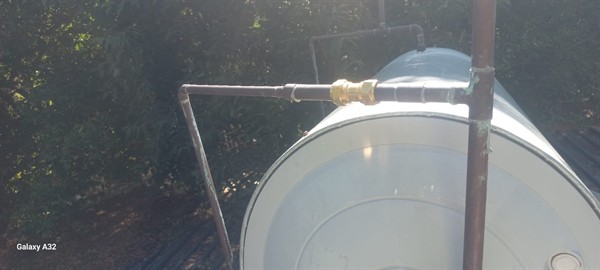 Water coming through ceiling from burst pipe in Olivedale