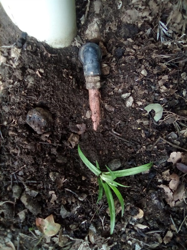 Buried burst pipe causing water waste and dampness in Raedene