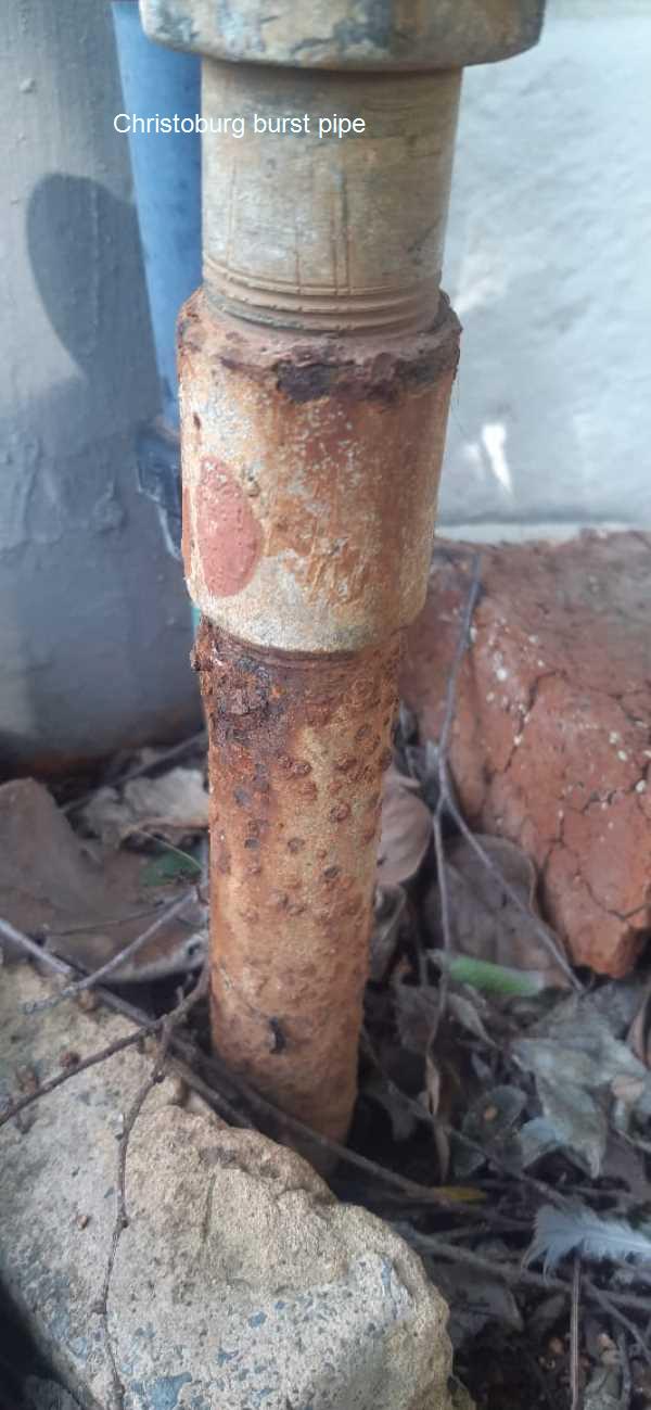 Christoburg burst pipe repair