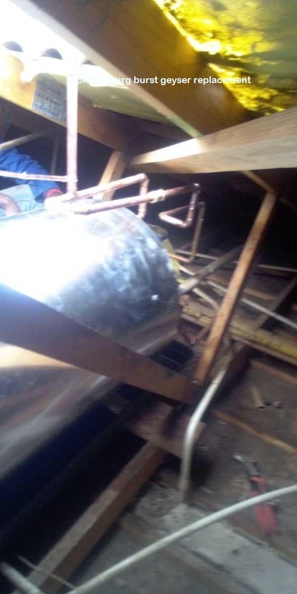 Christoburg burst geyser replacement done by qualified plumbers offering guarantees and a free call out fee.