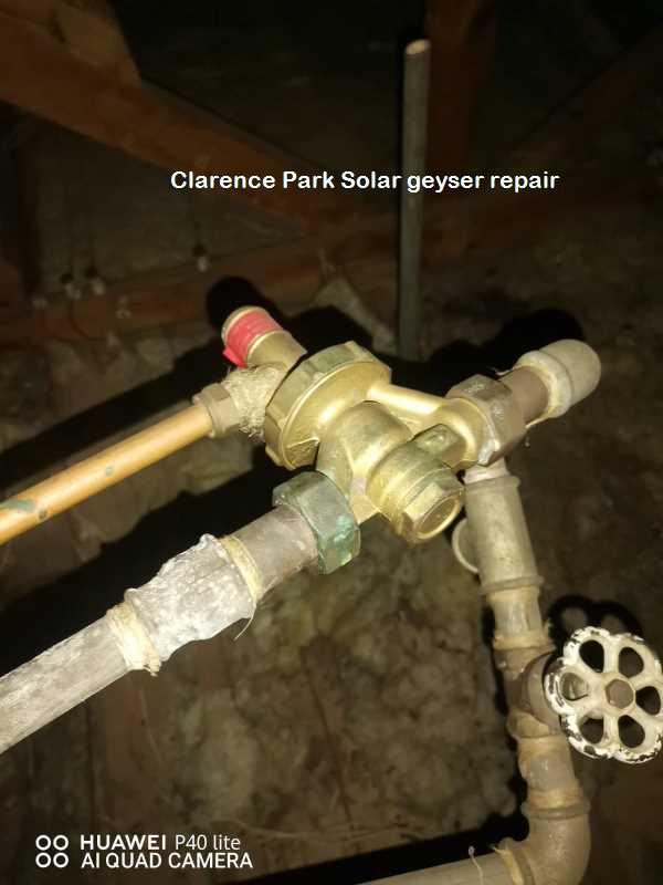 Clarence ParkSolar geyser repairs by certified plumbers