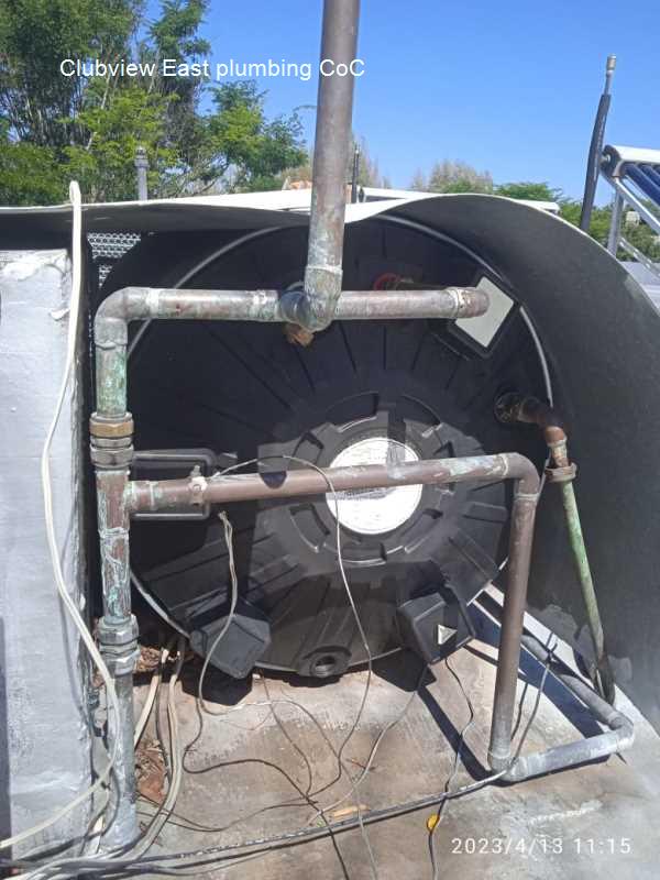 Clubview East plumbing CoC