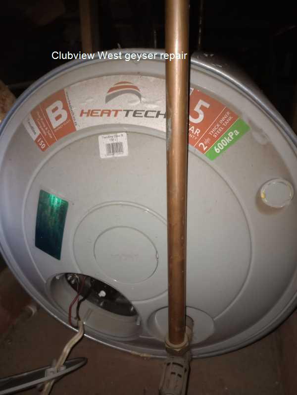 Clubview West geyser repair