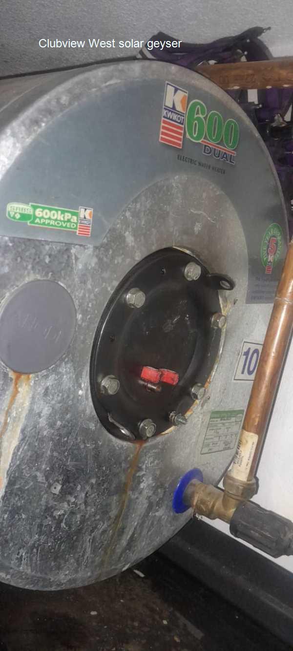 Solar geyser Prices Clubview West - Solar Geyser for sale in Clubview West â€“ local solar geyser for sale Clubview West. From 100L to 300L, our systems suit any family size. Professionally installed with long-term warranties for energy savings and peace of mind.