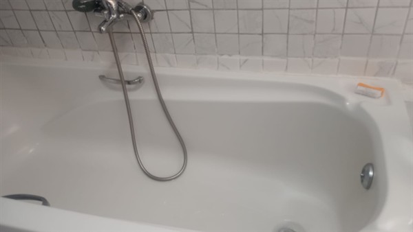 Bath drainage being fixed