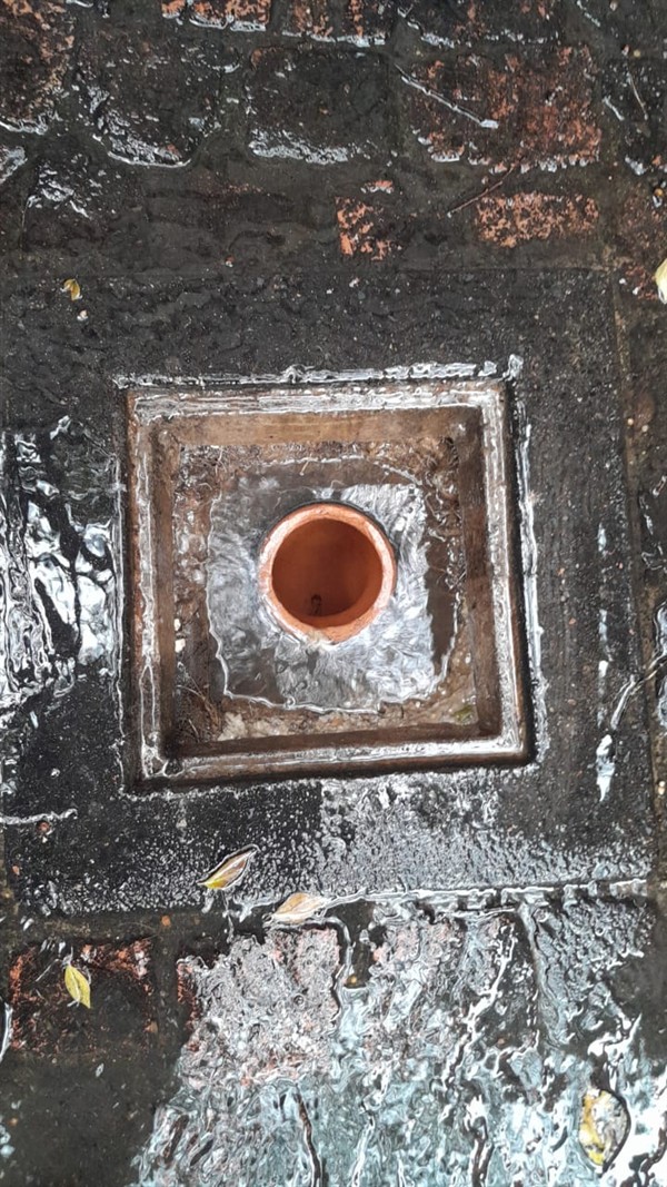Drain blockage completely gone after clearing