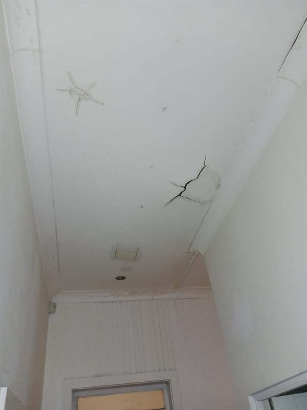 Slowly spreading damp patches on wall in Lynnwood Manor