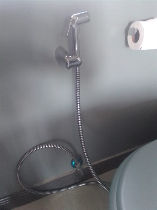 Fully blocked shower drain with pooled water