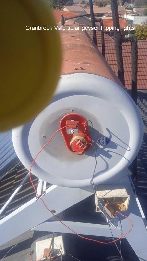 Cranbrook Vale solar geyser tripping lights