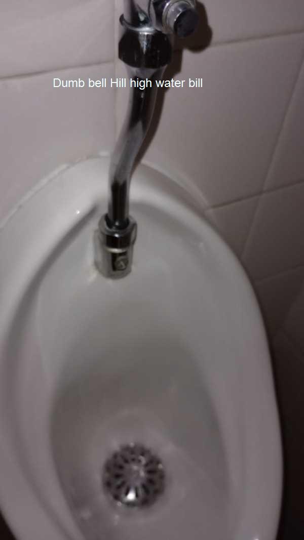 Cut your high water bill in Dumb bell Hill