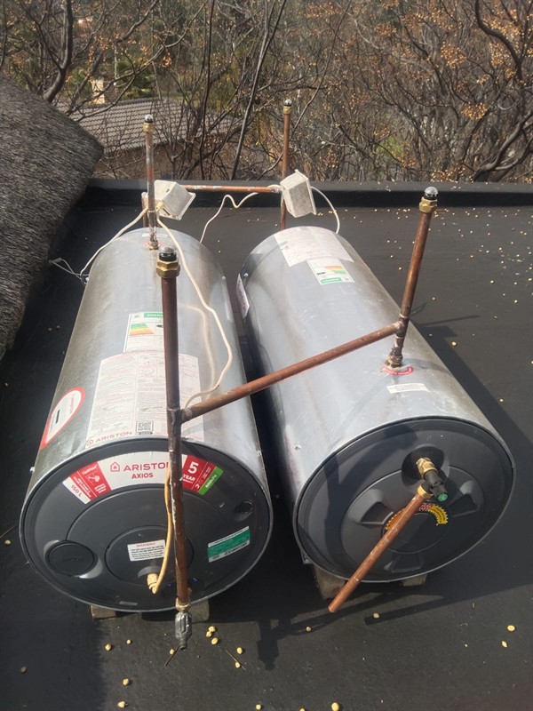 Everything wet from pouring burst geyser in Eastclyffe