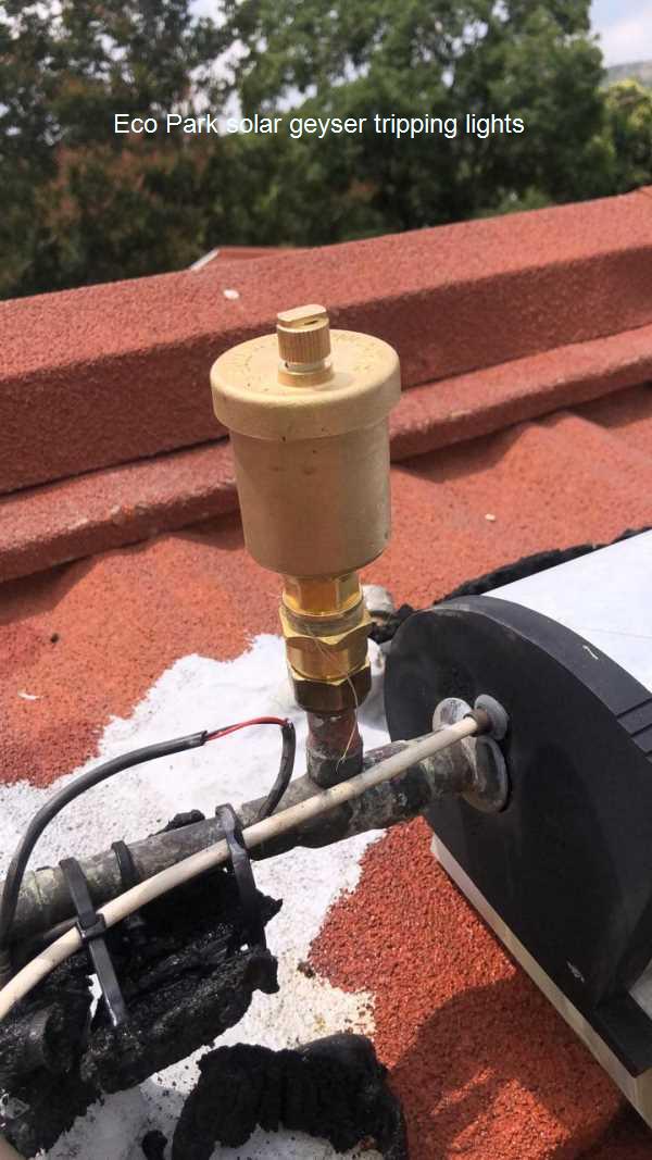 Eco Park solar geyser tripping lights