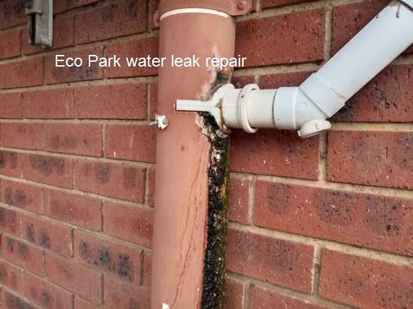 Eco Park water leak repair by qaulified plumbers done while you wait as we do carry stock on board.