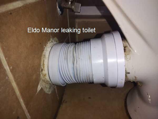 Leaking toilet in Eldo Manor. Toilet leaks can create uncomfortable living conditions. Our skilled technicians offer quick assessments and effective repairs to keep your plumbing system running smoothly. Reach out for quality service today!