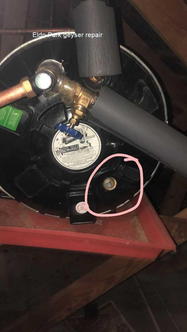 Eldo Park geyser repair