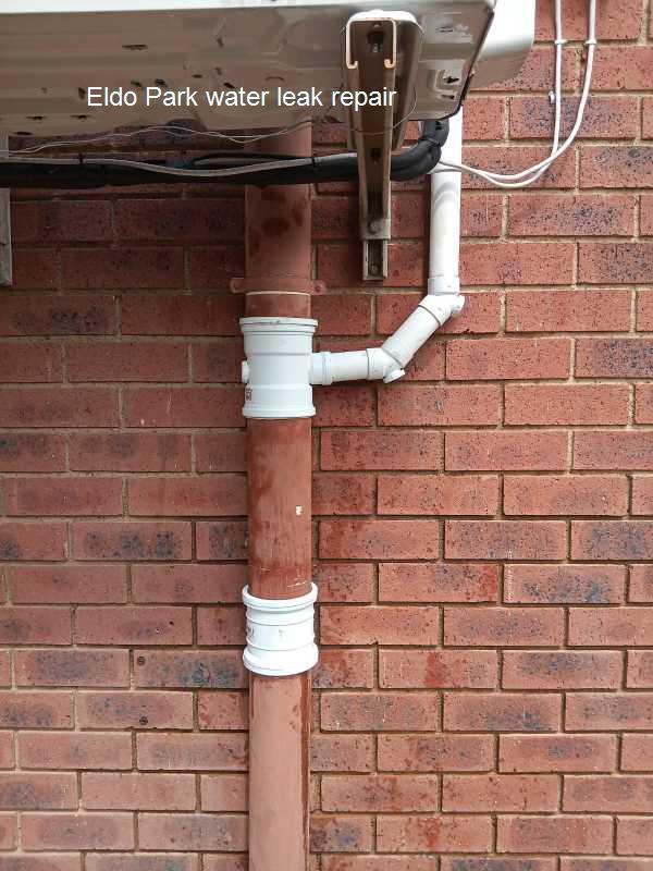 Eldo Park water leak repair at all hours including public holidays by qualified plumbers.