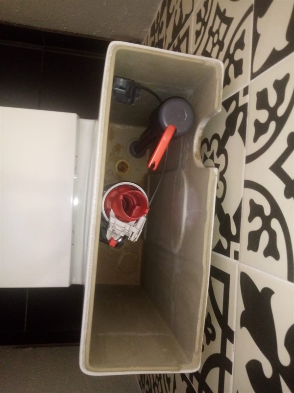 Ceiling mounted geyser opened during element and thermostat repair in Dwarsvlei showing internal wiring