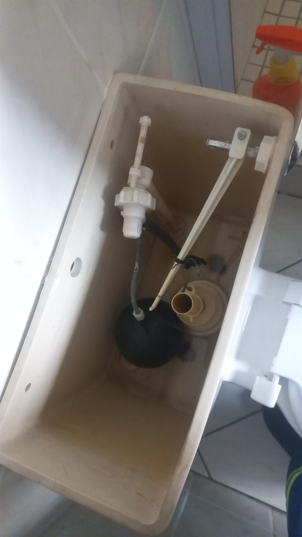 Open hot water geyser during thermostat and element repair in Shenlanga with internal components visible