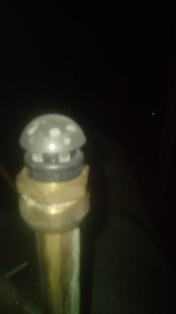 Open geyser showing heating element and thermostat repair work in Waterworks with exposed wiring and internal components