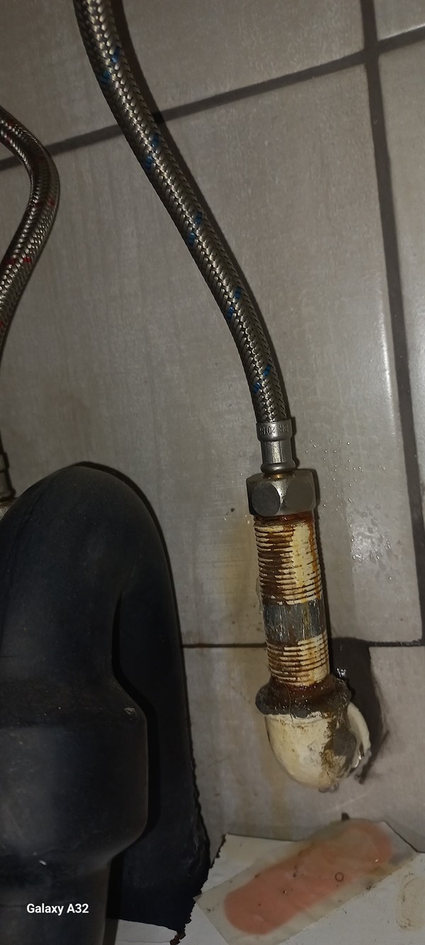 Faulty basin angle valve showing drip in Fir Grove