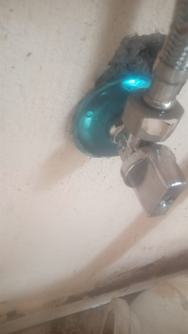 Completed toilet valve replacement