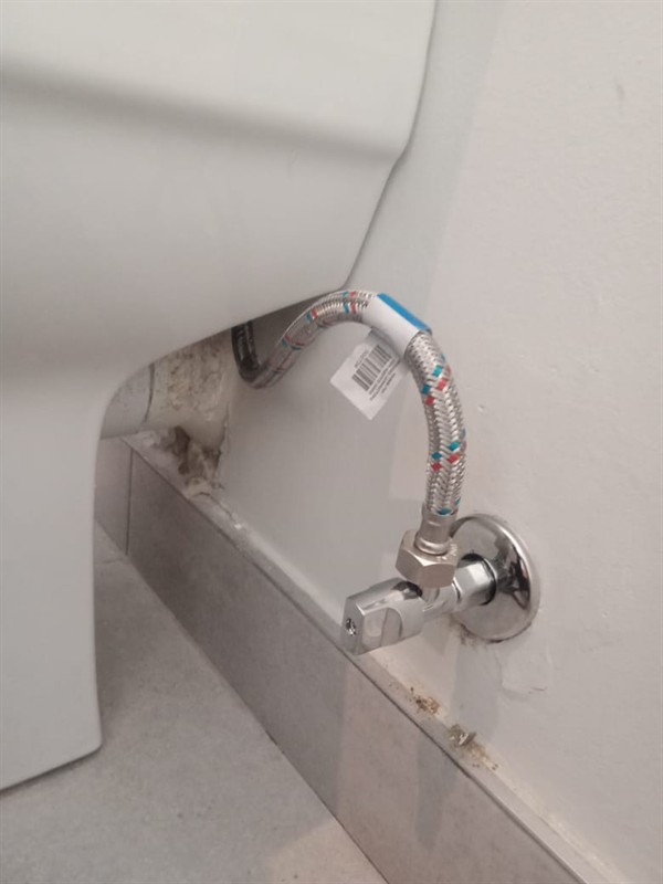 Leaking fitting on toilet flexi pipe in Garsfontein East