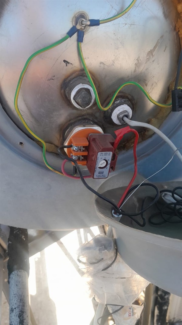 Open geyser showing heating element and thermostat repair work in Bonnievale with exposed wiring and internal components