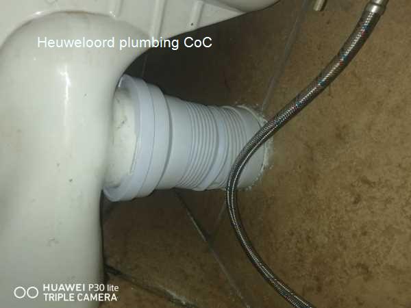 Heuweloord plumbing CoC