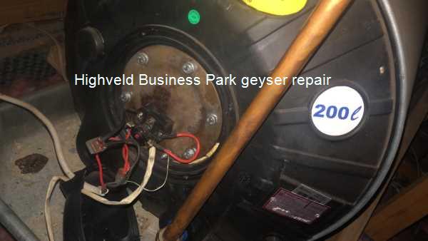 Highveld Business Park geyser repair