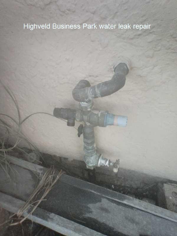 Highveld Business Park water leak repair with a free call out fee by qaulified plumbers with the right tools and experience.