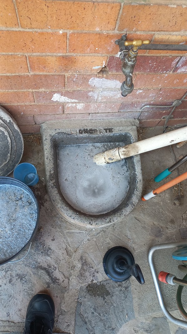 Pipe drainage clear after clearing