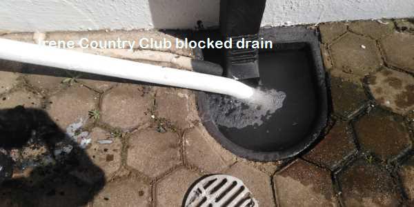 Irene Country Club blocked drain cleaners