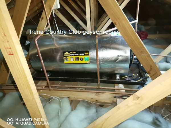 Irene Country Club geyser repair