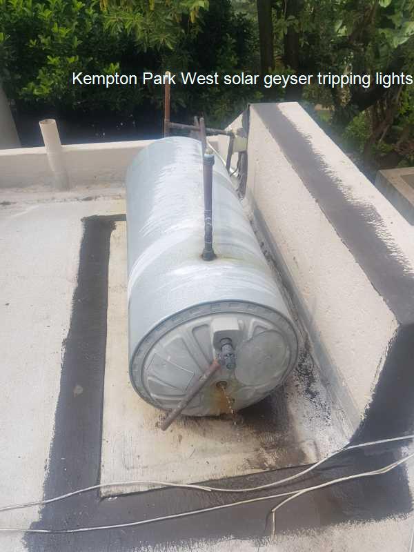 Solar Tripping Kempton Park West solar geyser tripping lights