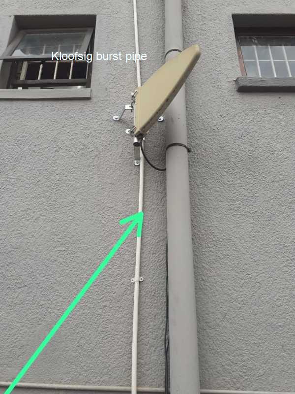 Kloofsig burst pipe repair