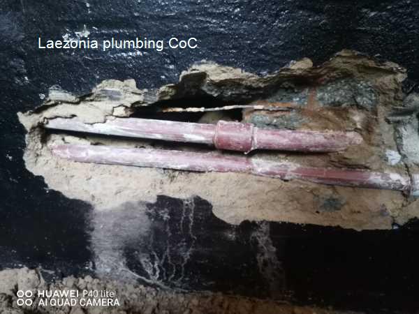 Laezonia plumbing CoC