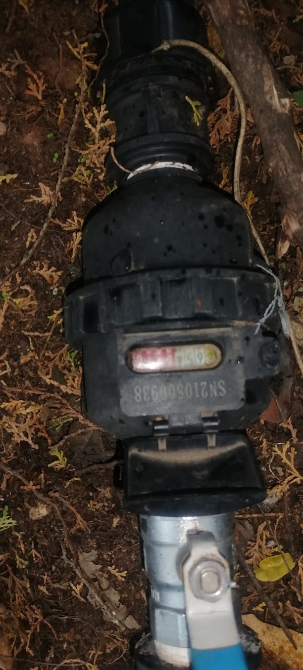 Water escaping from water meter leak in Kwaggapoort