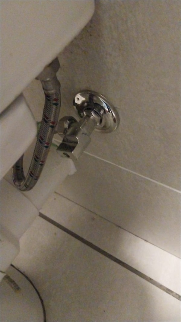 Repair on toilet supply valve