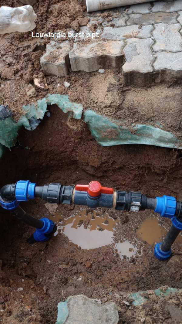 Louwlardia burst pipe repair