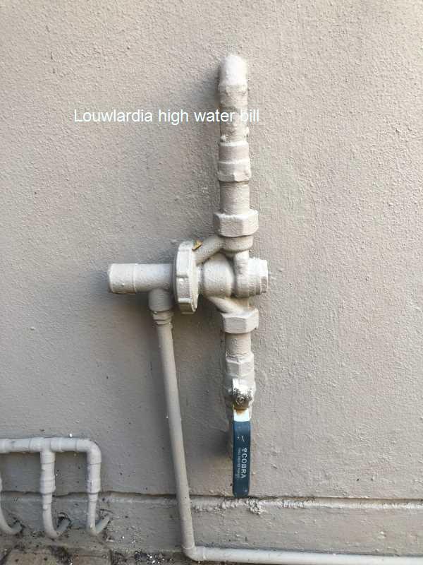 Cut your high water bill in Louwlardia