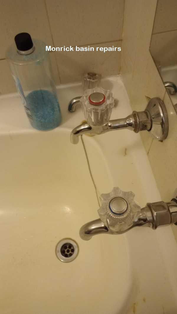 Monrick basin repairs