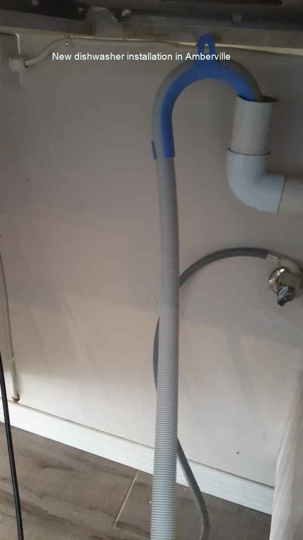 Amberville new dishwasher installation
