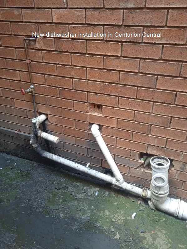 Centurion Central new dishwasher installation