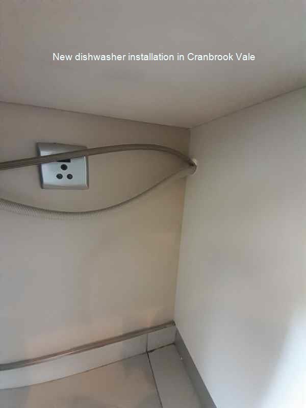 Cranbrook Vale new dishwasher installation