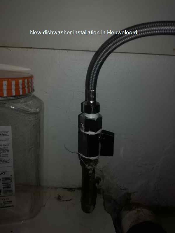 Heuweloord new dishwasher installation