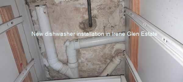 Irene Glen Estate new dishwasher installation