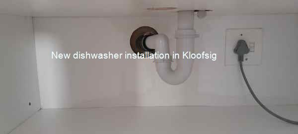 Kloofsig new dishwasher installation