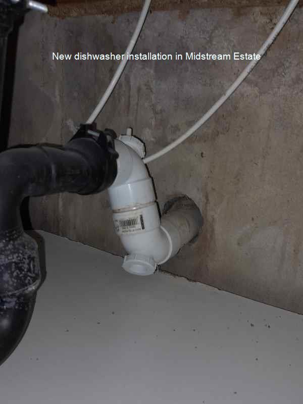 Midstream Estate new dishwasher installation
