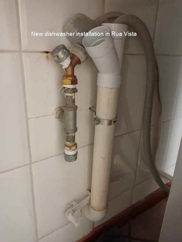 Rua Vista new dishwasher installation